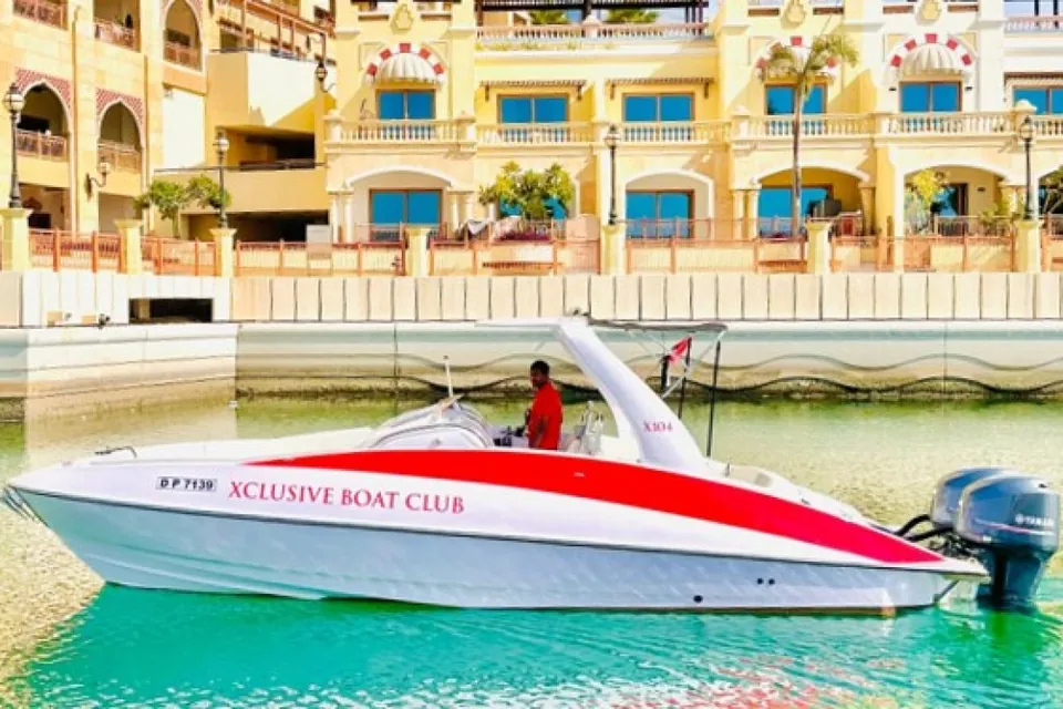 X104 Voodoo boat at Palm Jumeirah West, Dubai
