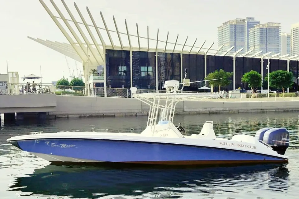 X109 Hareb 28 boat at Dubai Harbour, Dubai