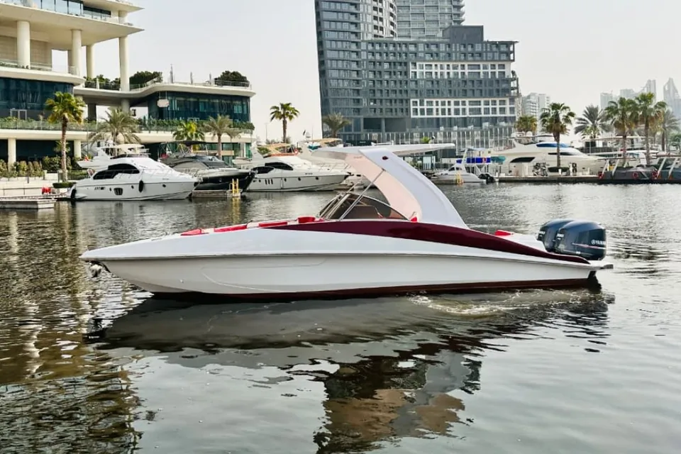 X111 Al Khattal boat at Business Bay Marasi, Dubai
