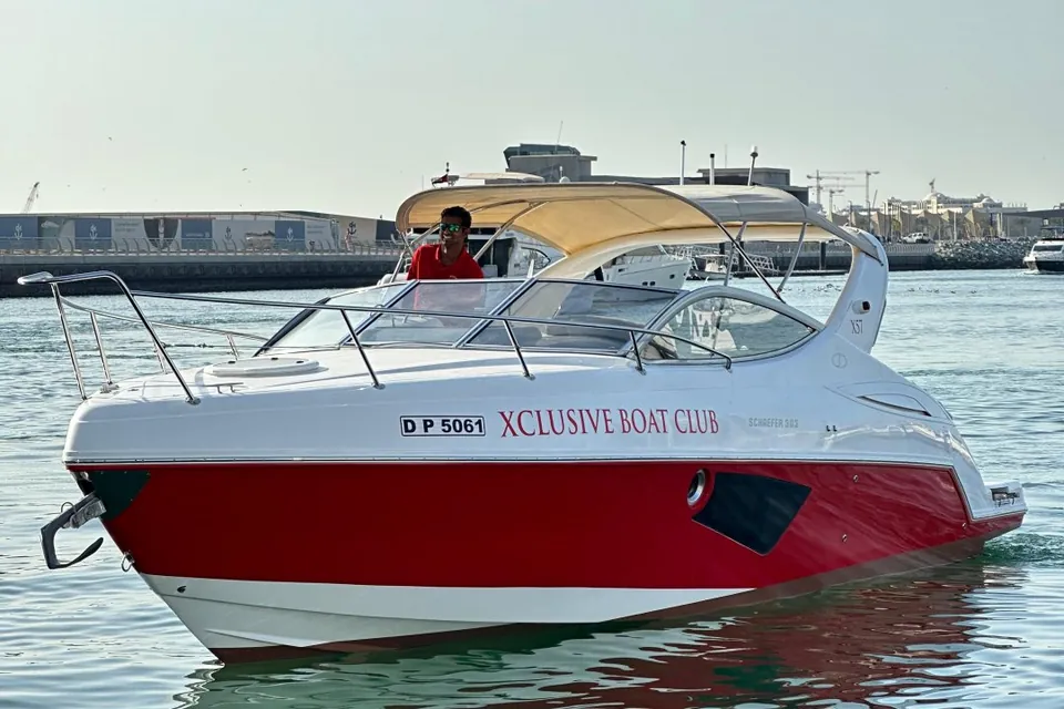 X57 Schaefer boat at Dubai Marina, Dubai