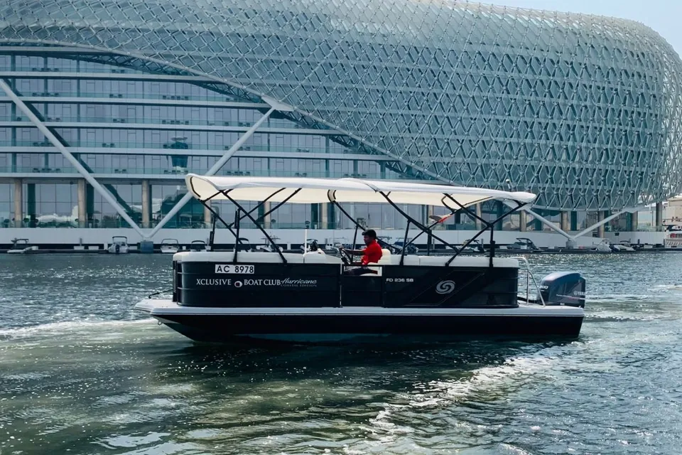 A boat at Yas Marina, Abu Dhabi