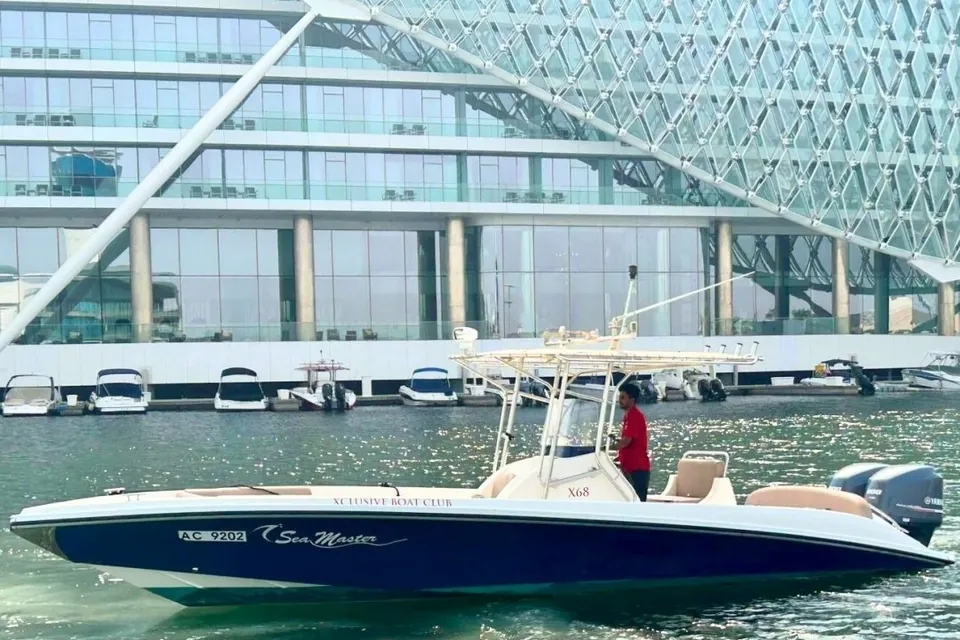 A boat at Yas Marina, Abu Dhabi