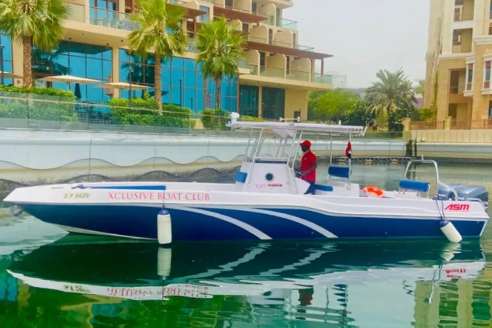 X89 ASM boat at Palm Jumeirah West, Dubai