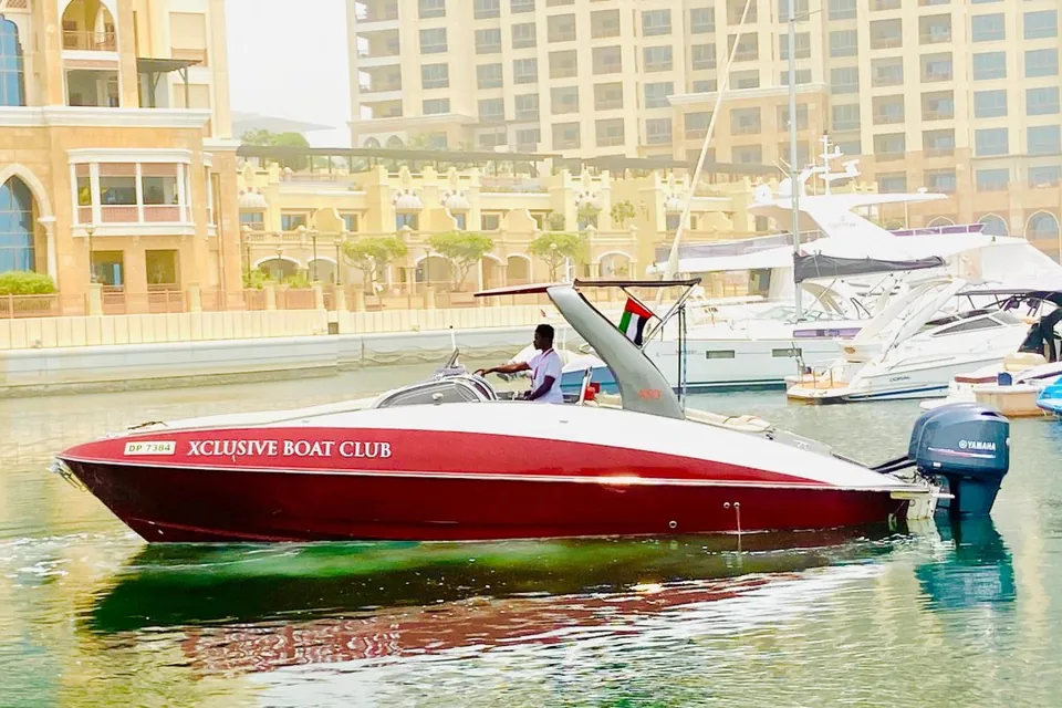 X93 Voodoo boat at Palm Jumeirah West, Dubai