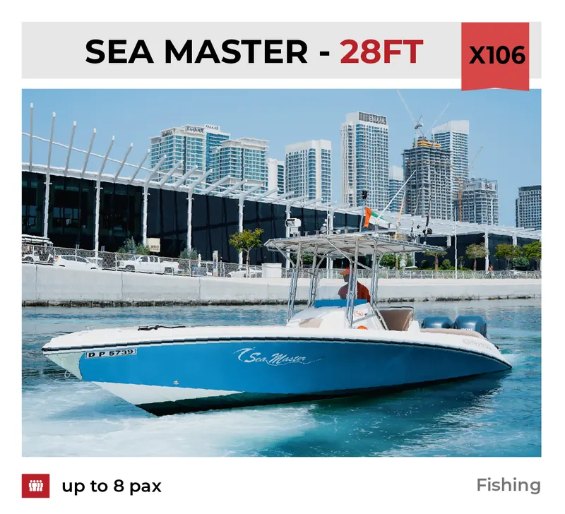 Xclusive Boat Club boat X106 at Mina Rashid Marina, Dubai