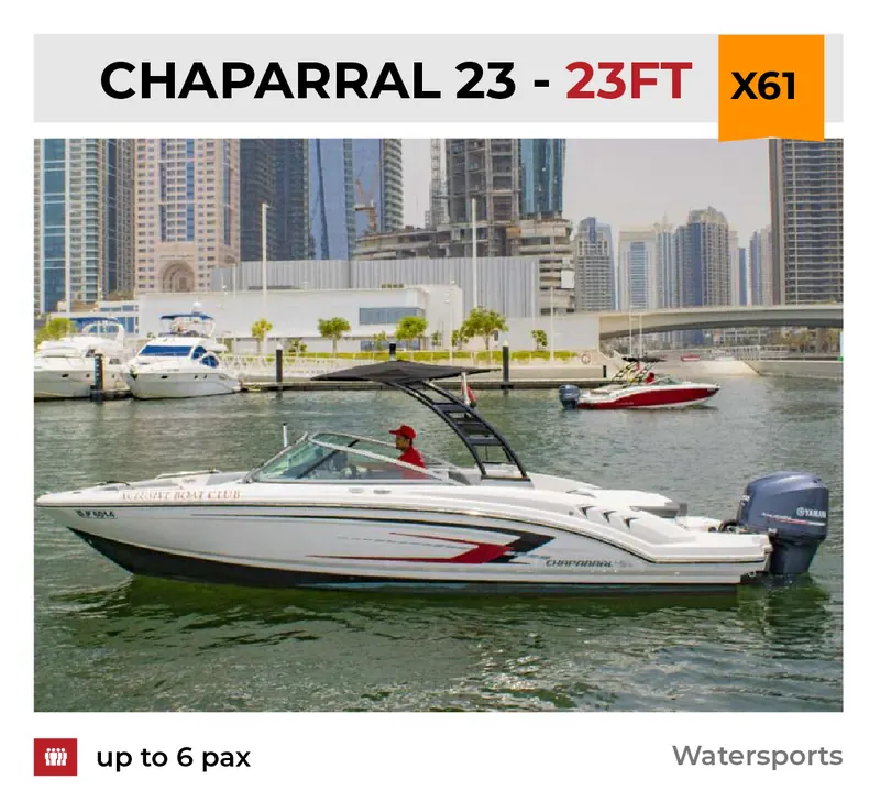 Xclusive Boat Club boat X61 at Dubai Harbour, Dubai