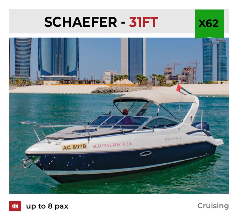 Xclusive Boat Club boat X62 at Yas Marina, Abu Dhabi