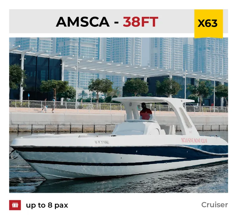 Xclusive Boat Club boat X63 at Dubai Marina, Dubai