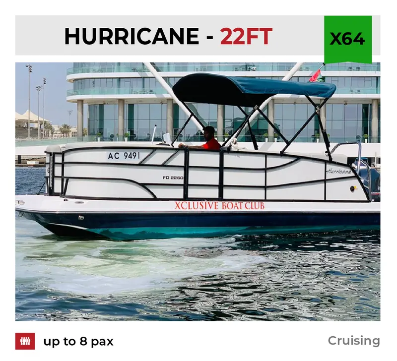 Xclusive Boat Club boat X64 at Yas Marina, Abu Dhabi