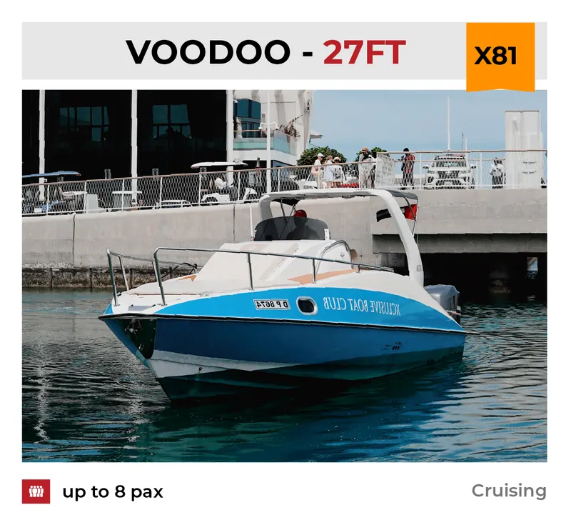 Xclusive Boat Club boat X81 at Dubai Harbour, Dubai
