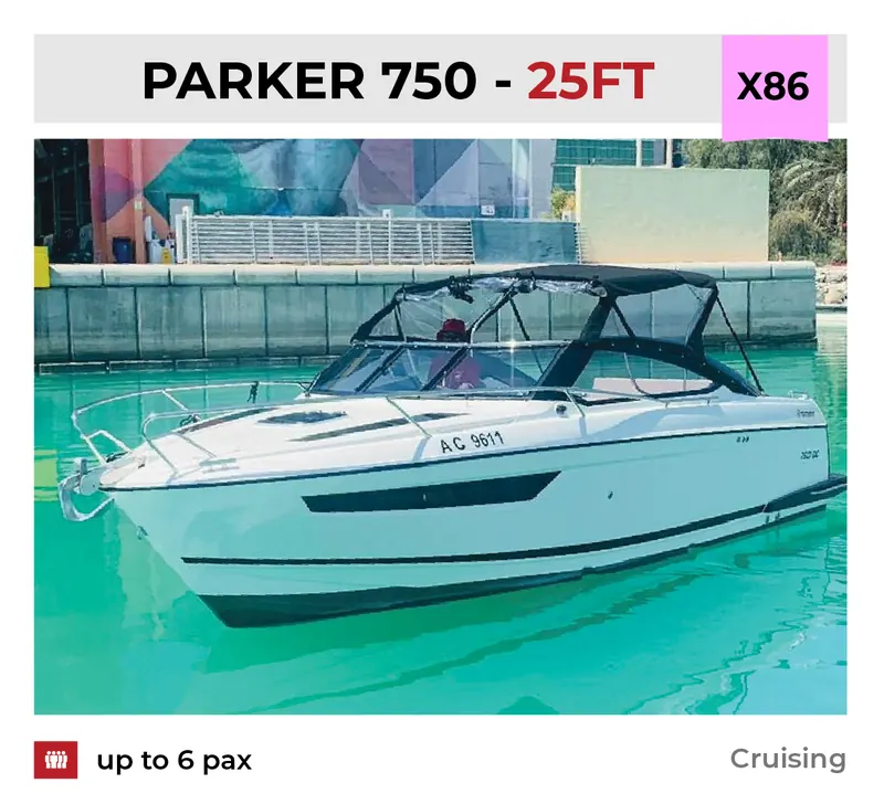Xclusive Boat Club boat X86 at Al Bateen, Abu Dhabi