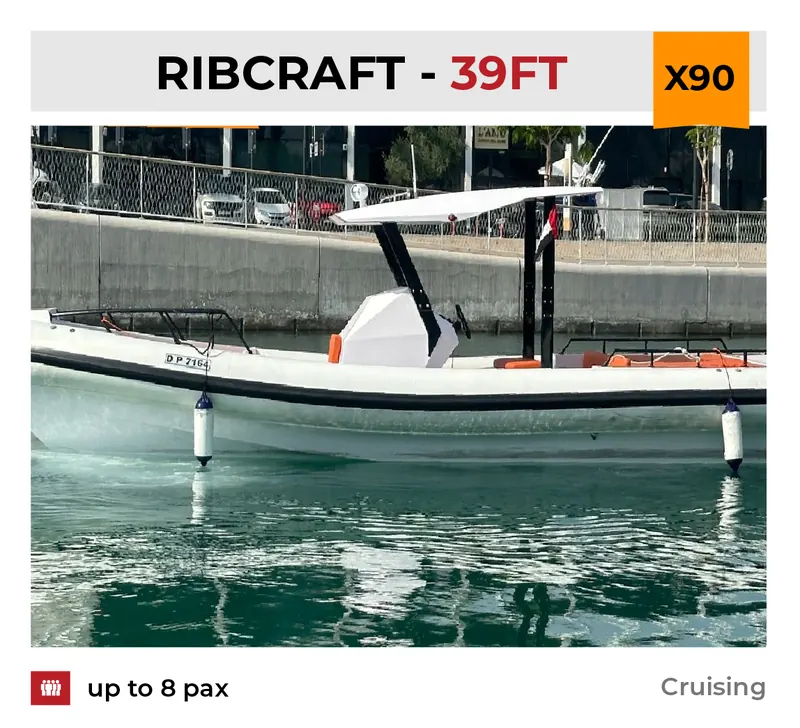 Xclusive Boat Club boat X90 at Dubai Harbour, Dubai