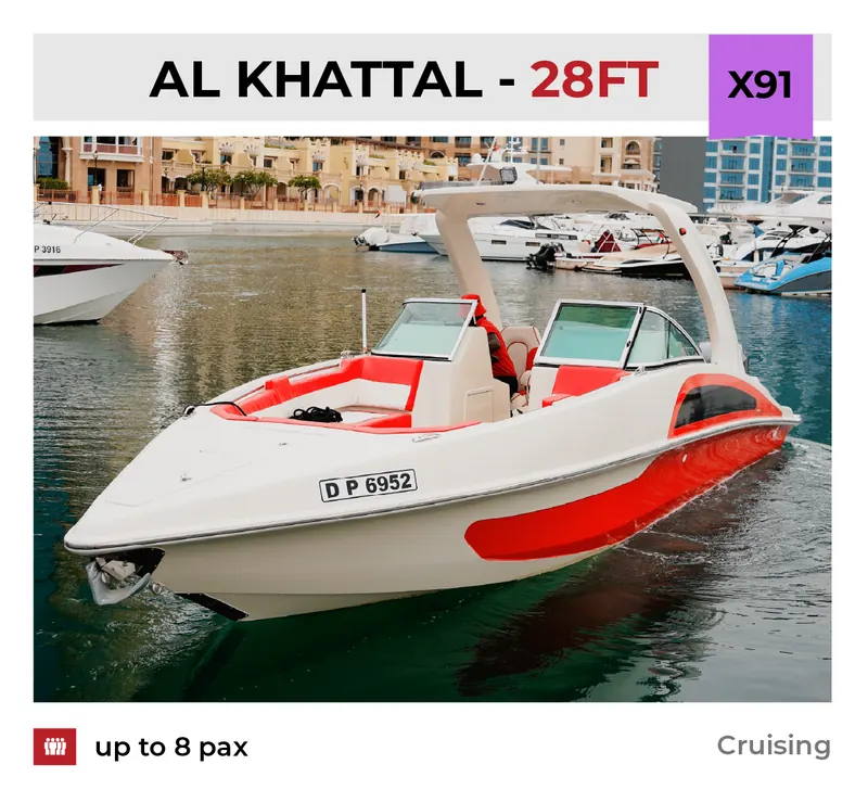 Xclusive Boat Club boat X91 at Creek Harbour, Dubai