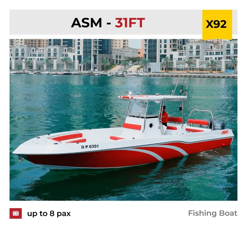 Xclusive Boat Club boat X92 at Dubai Marina, Dubai