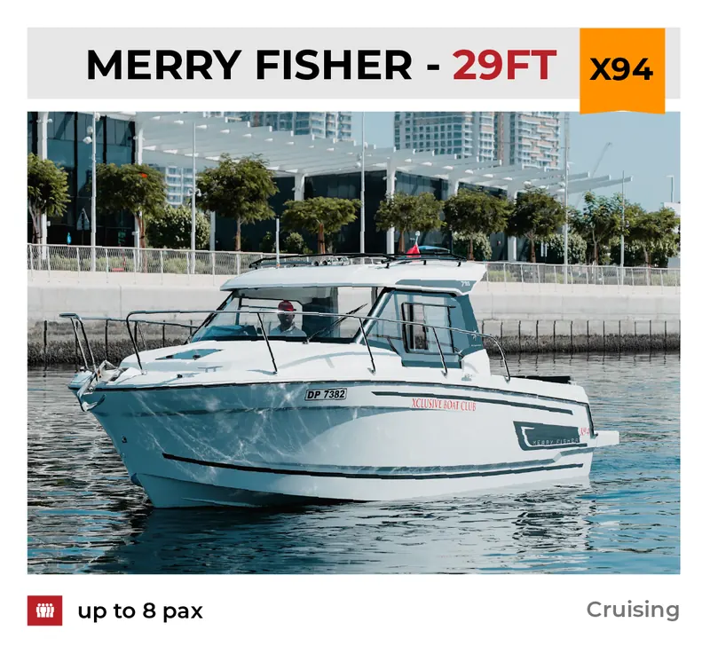 Xclusive Boat Club boat X94 at Dubai Harbour, Dubai