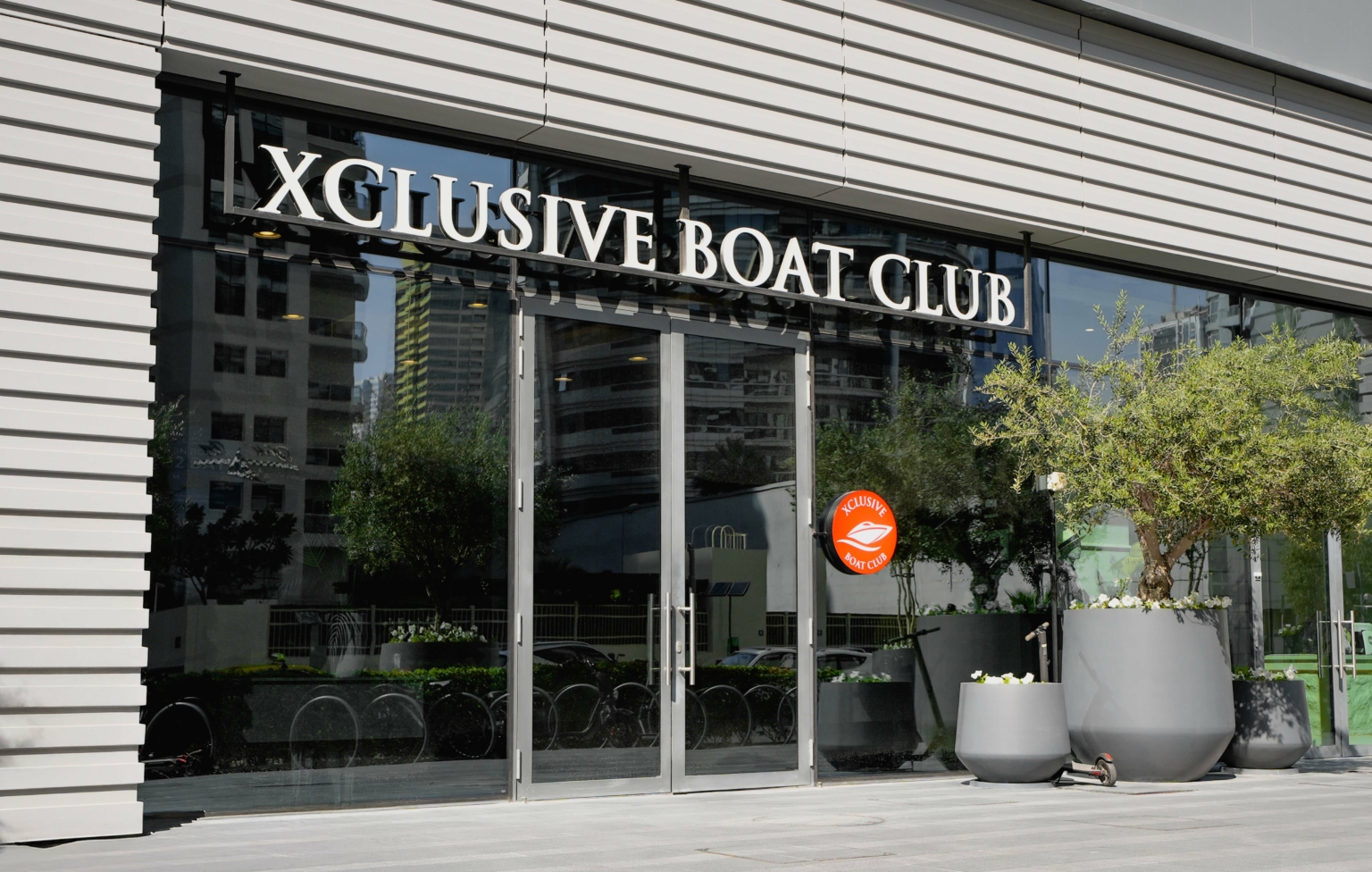 Inside the Xclusive Boat Club office