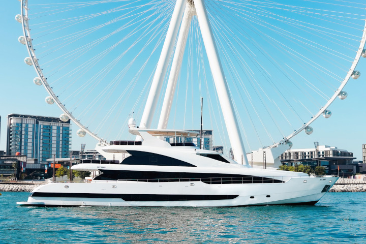 Members aboard the Stardom super-yacht